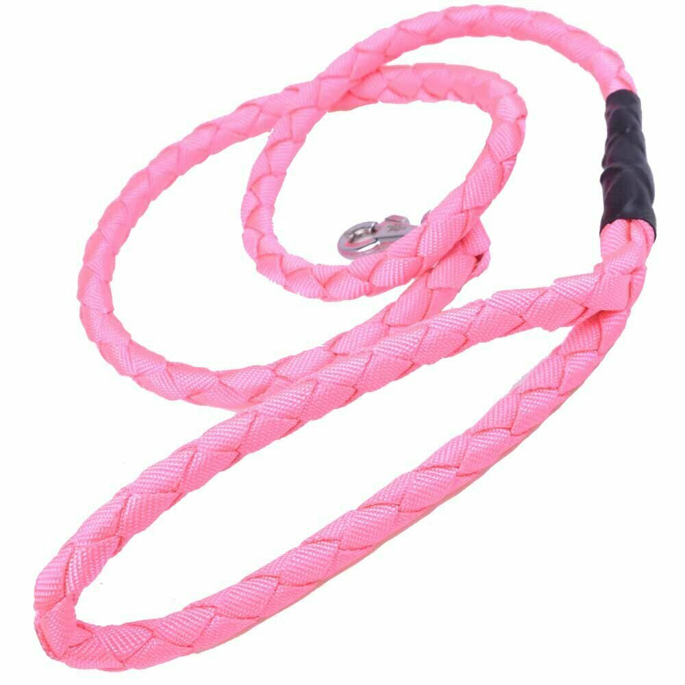 GogiPet® pleten povodec za psa - roza barva