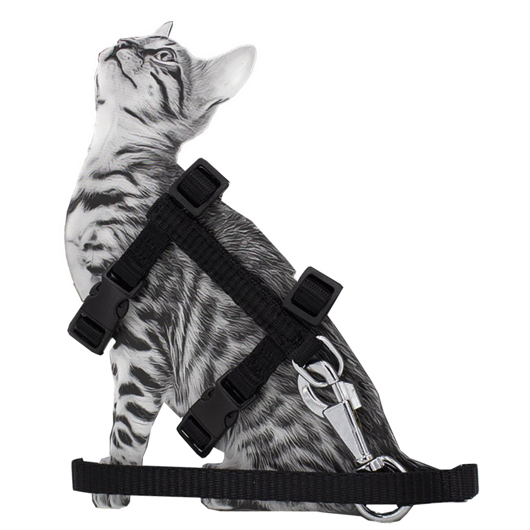 GogiPet® oprsnica s povodcem za mačke nastavljive velikosti