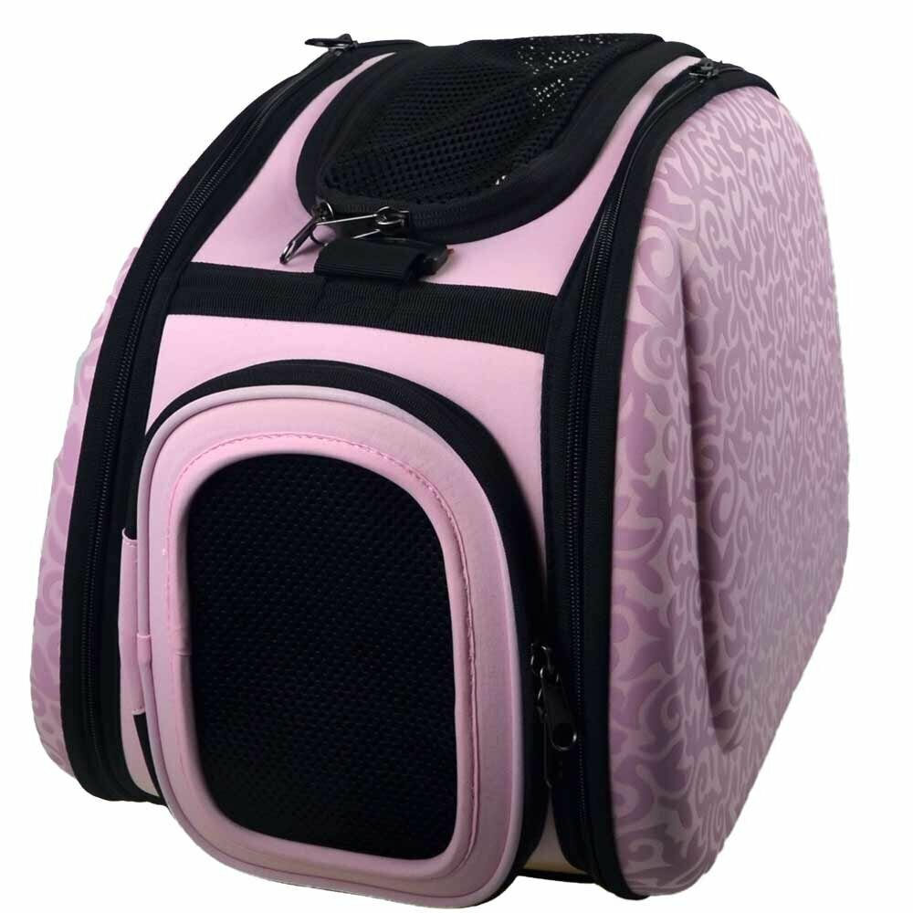 Zložljiva torba za pse "Pink Barok"