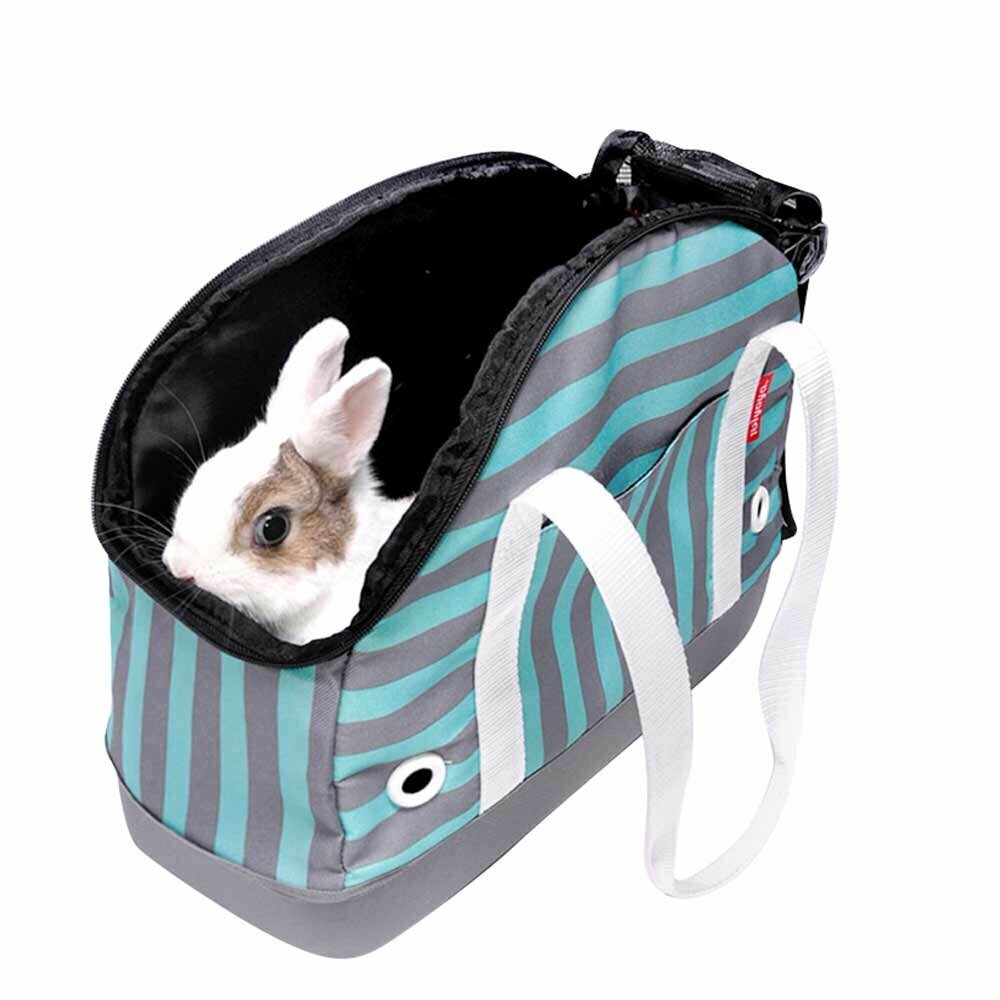 torba za majhne pse "Bowling Mint" je primerna tudi za nošenje zajcev, hrčkov, podgan, mišk, ptic in drugih živali