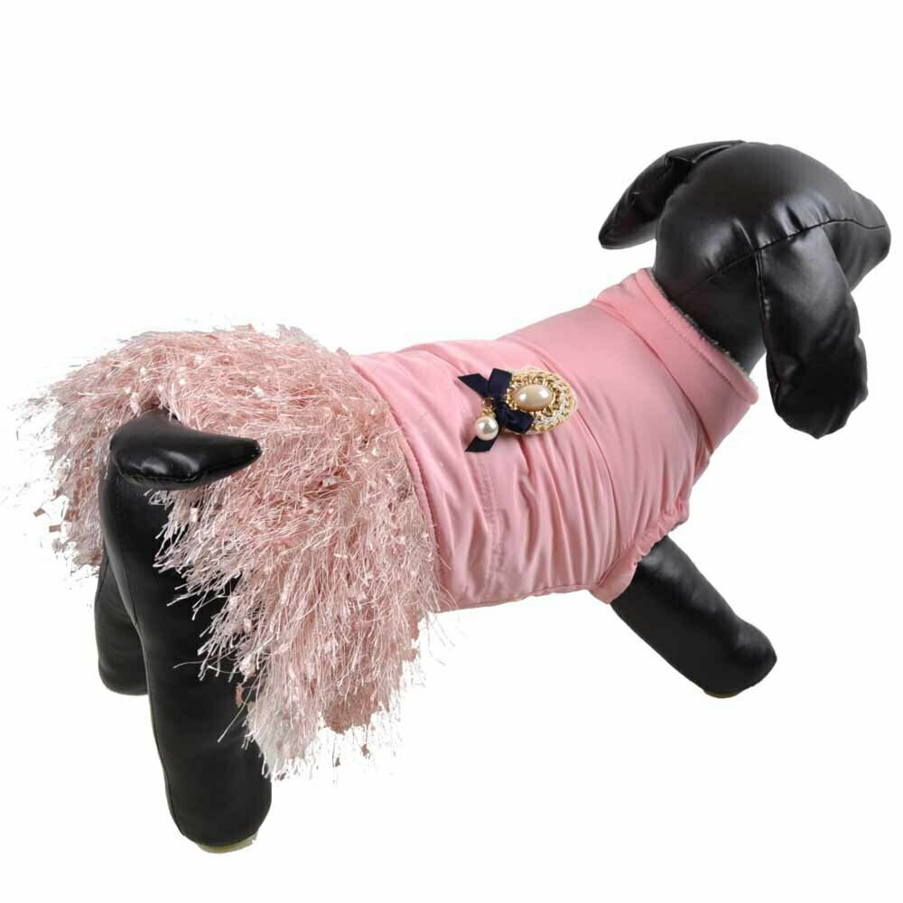 Zimska jakna s krilom za psa "Sonja" - rožnata barva