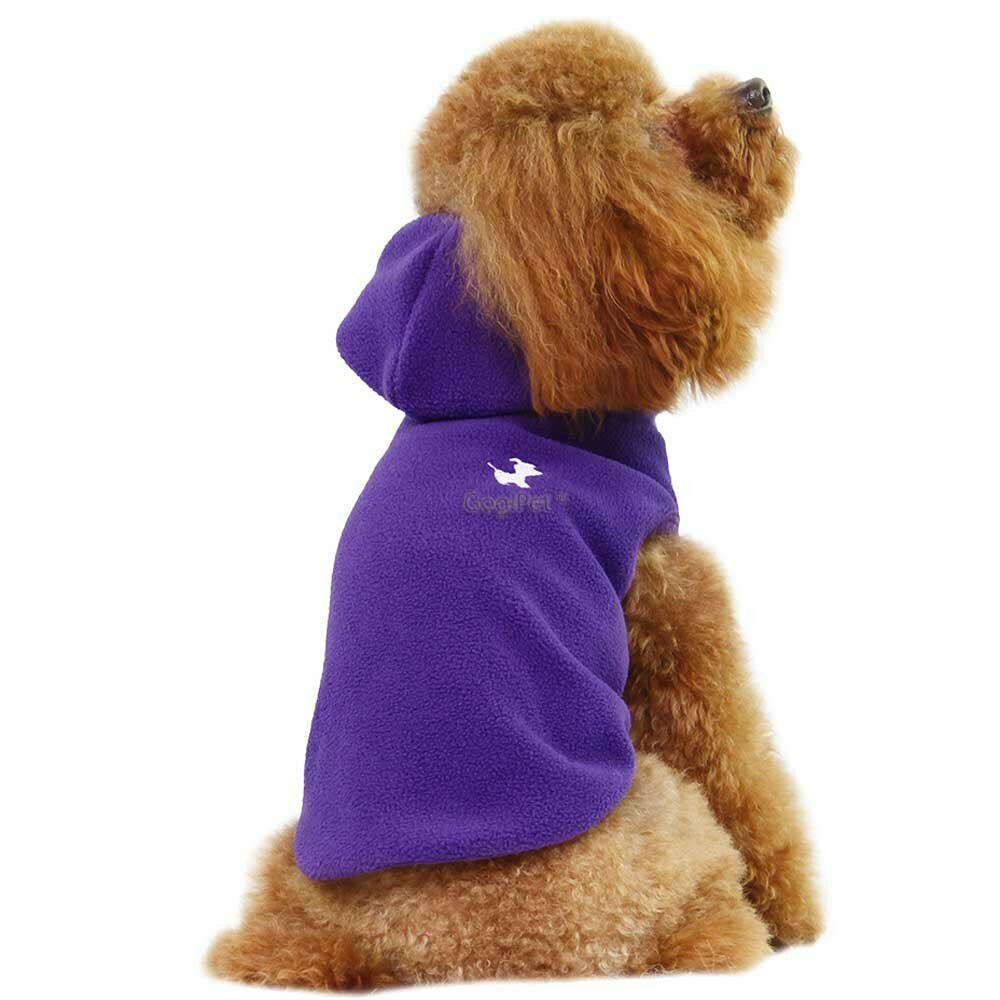 Termo velur pulover za psa - lila barva