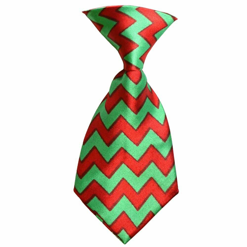 Rdeče zelana kravata Cik Cak
