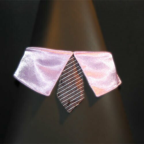 Svetlo lila ovratnice s kravato -L GogiPet ® L