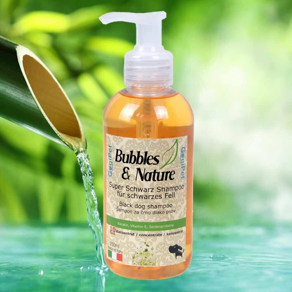 Naravni šampon za črne pse Bubbles & Nature z vitaminom E