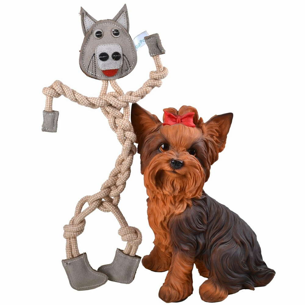 Kokosovo polnilo - GogiPet® igrača za pse iz naravnih materialov "Volk"