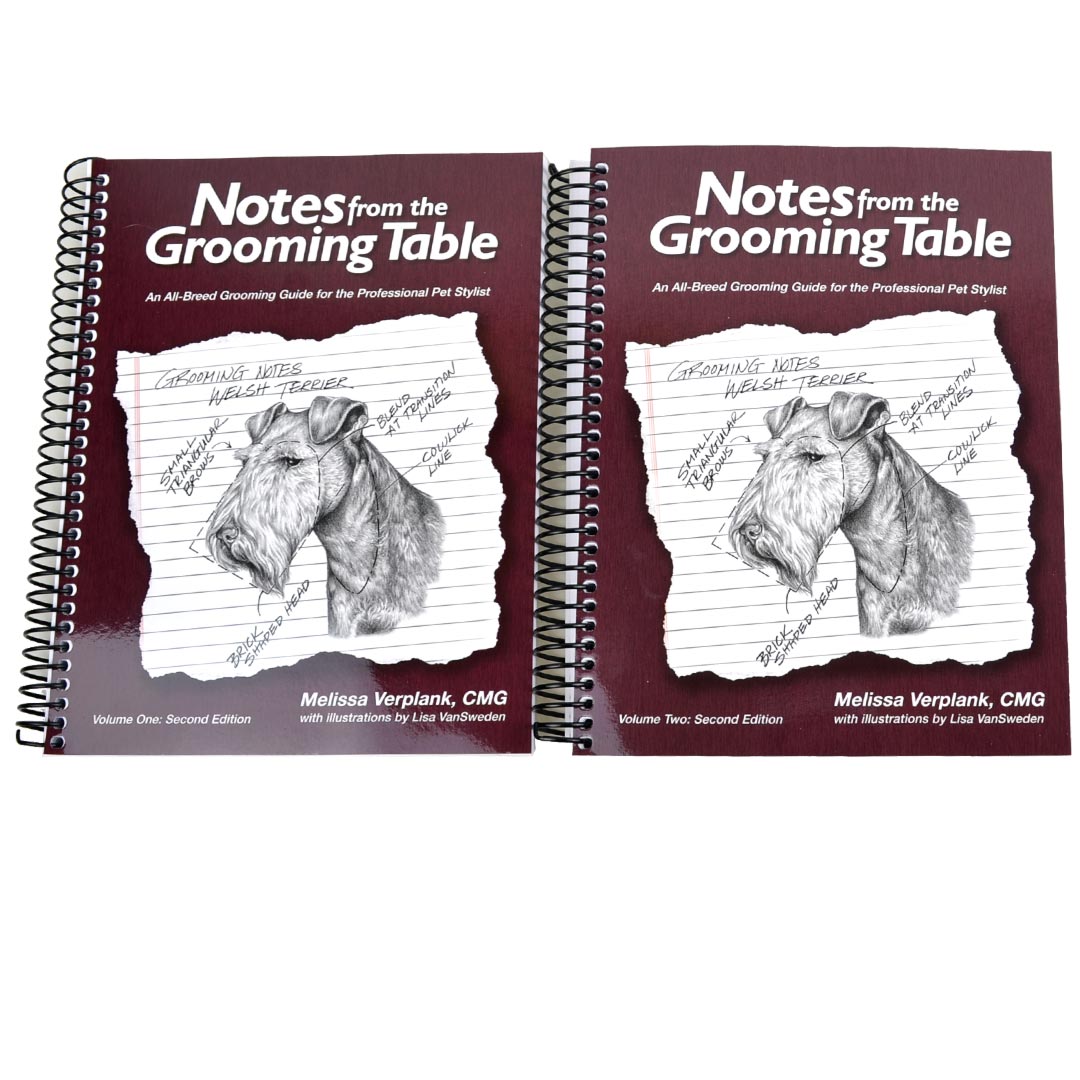 Notes from the Grooming Table - angleška knjiga o negi in striženju psov - dvojna spiralna vezava