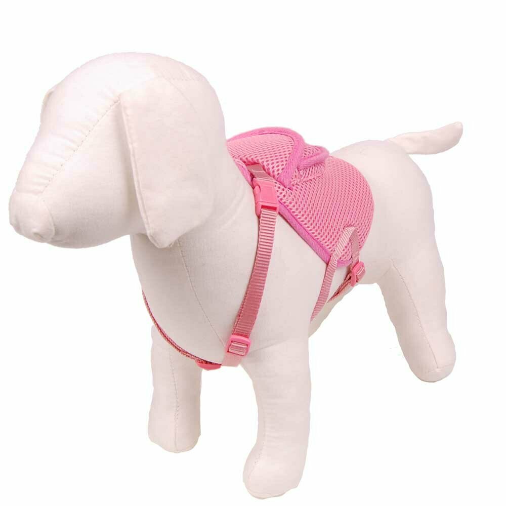 GogiPet® roza oprsnica z nahrbtnikom za psa - modna oblačila za pse