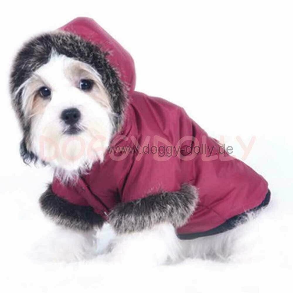 Mt. Everest bunda rdeče barve - zimska oblačila za pse W024