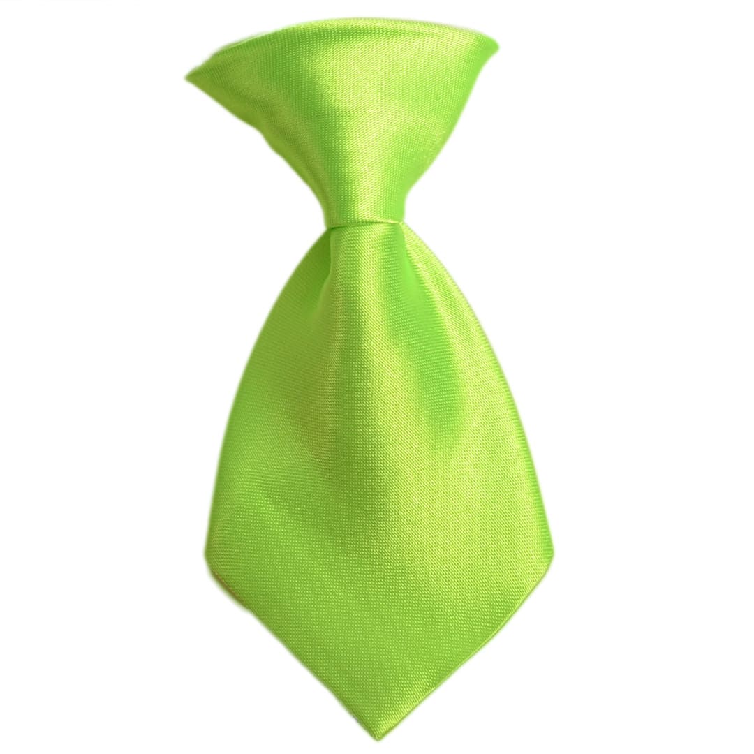 Svilena, svetlo zelena kravata za pse "Lavendel"
