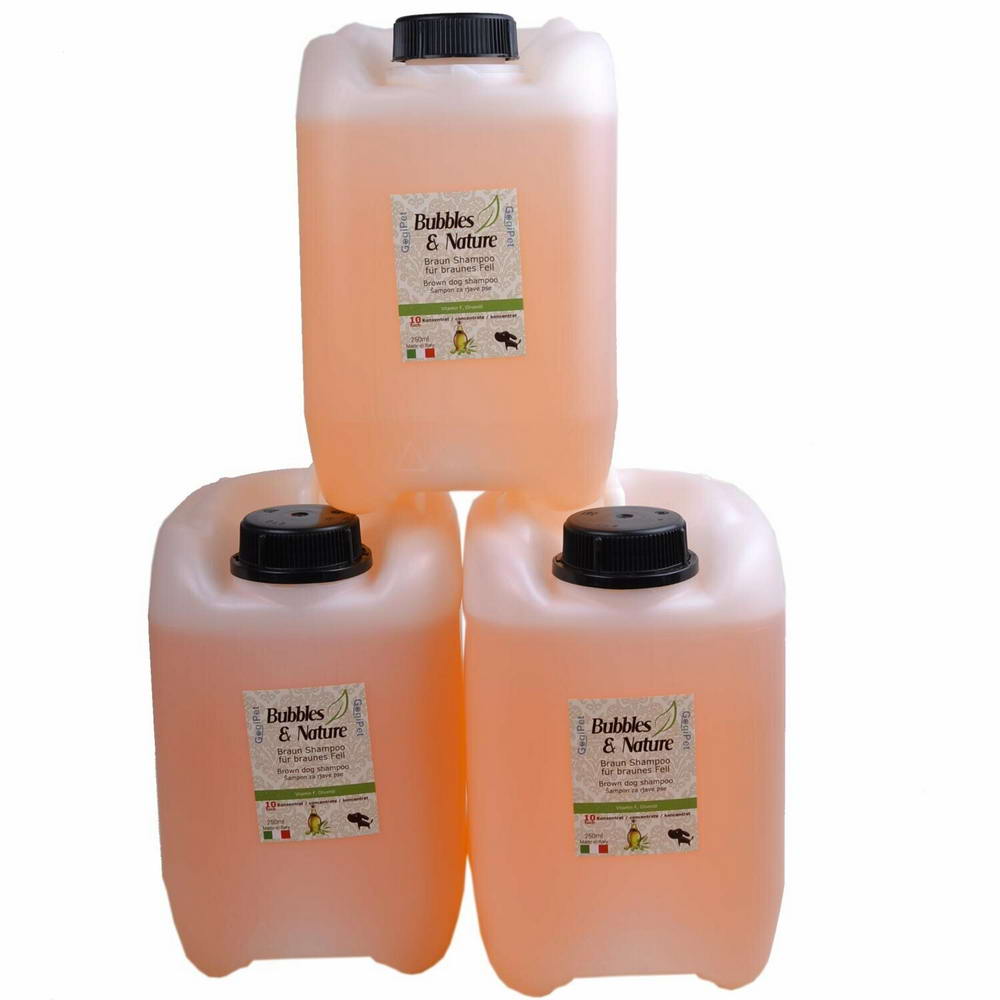 Bubbles & Nature salonski šampon za rjave pse - 5 litrov