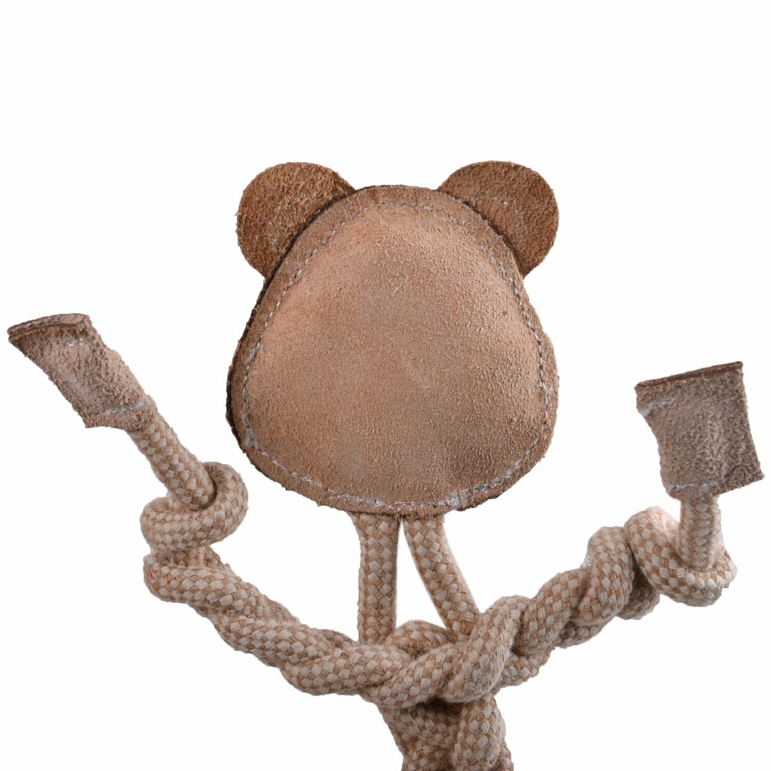 Usnjena igrača za pse iz naravnih materialov "Opica"