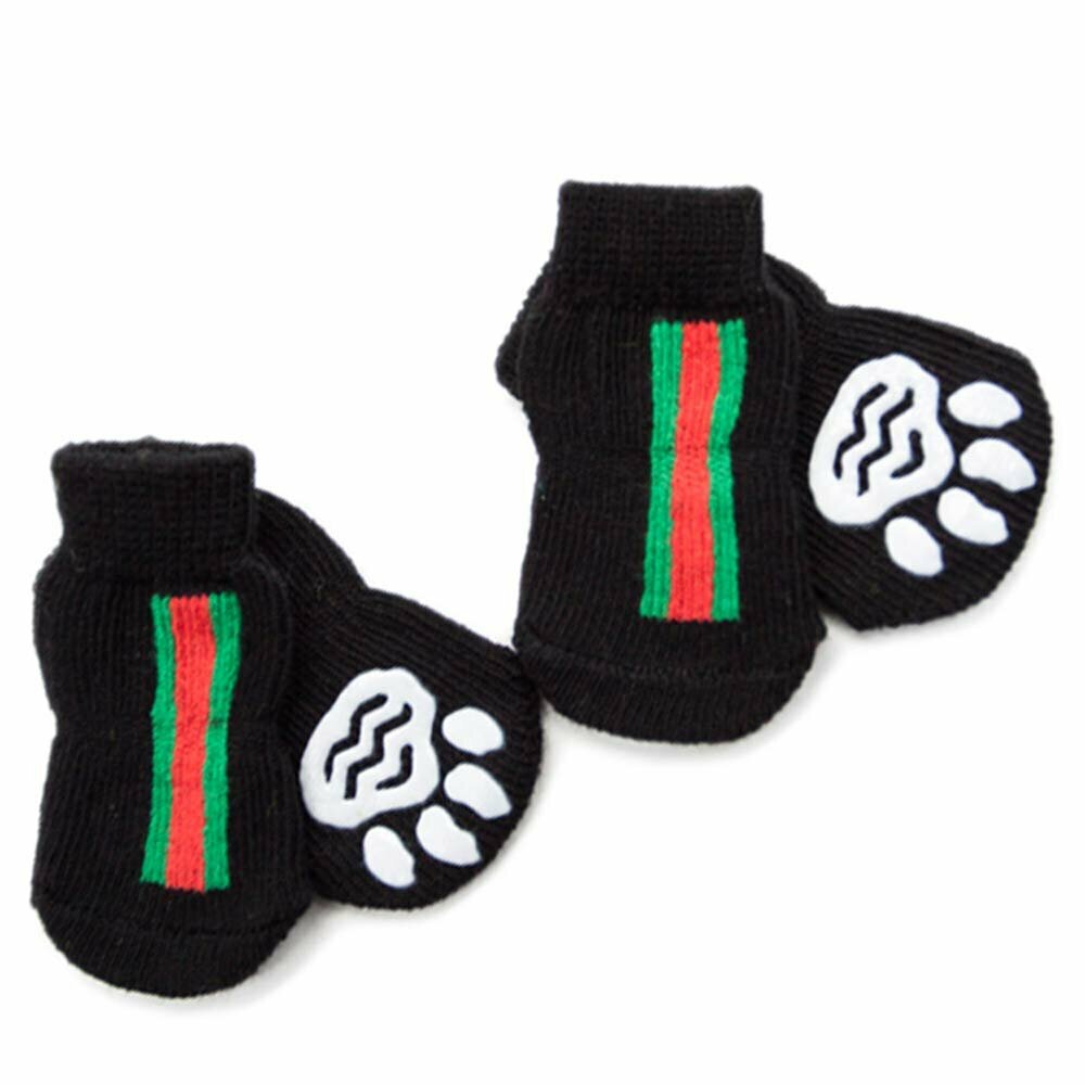 GogiPet pletene nogavice za psa - črtast vzorec