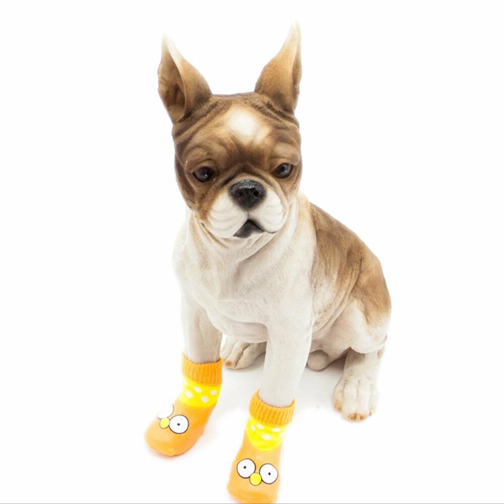 GogiPet moderni čevlji za pse "Simpson" - ornažna barva