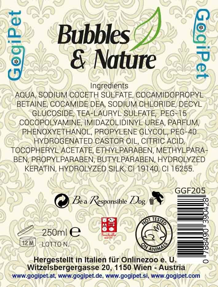GogiPet Bubbles & Nature šampon za bele pse