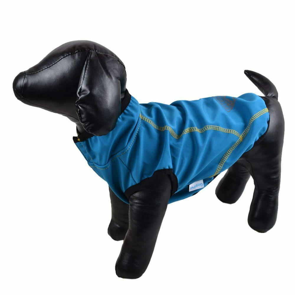 Nepremočljiv dežni plašček za pse - modra barva