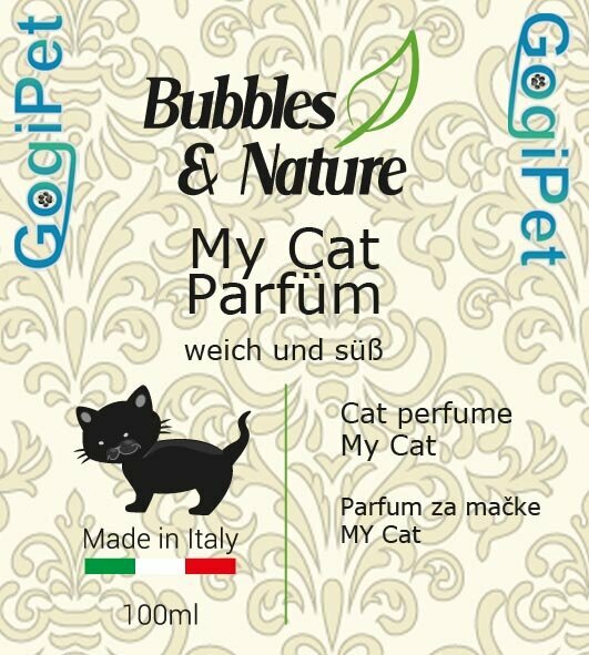Bubbles & Nature negovalni parfum za mačke podari dlaki sijaj in pomaga pri odpravljanju prhlaja