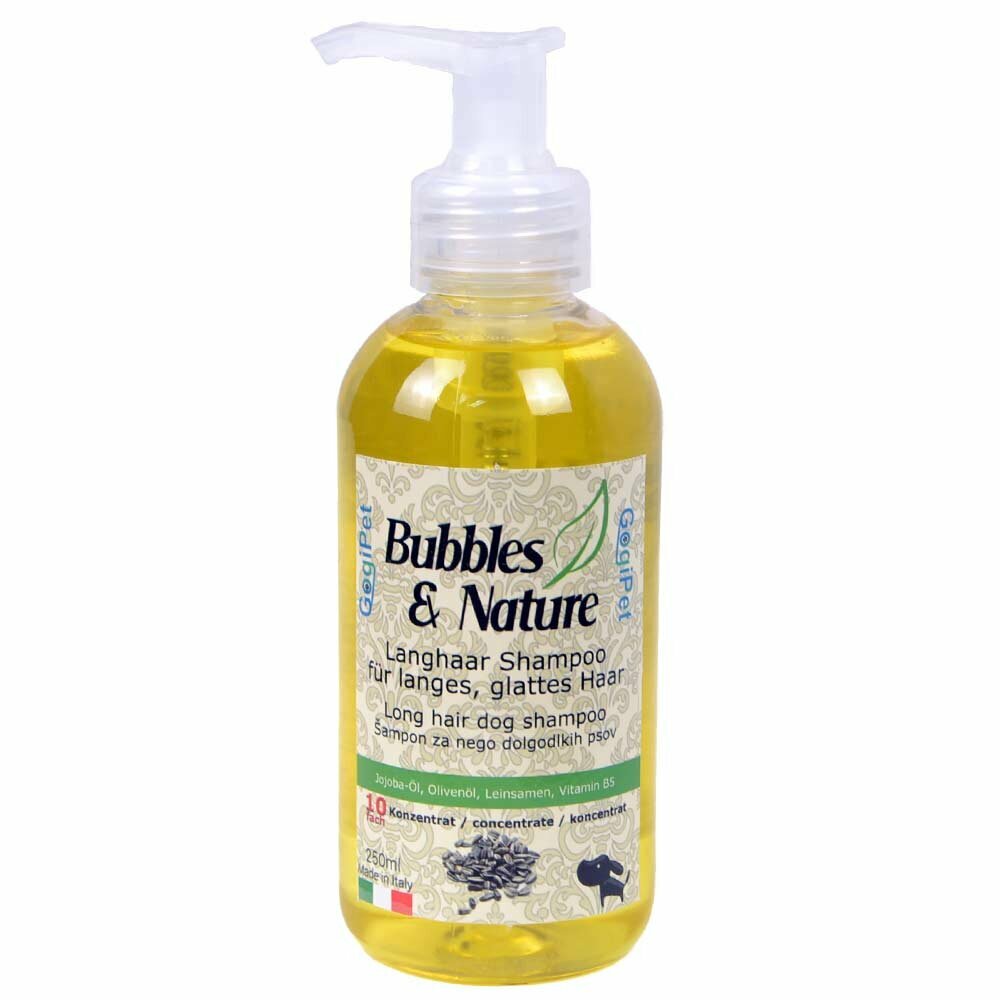 Naravni šampon za dolgodlake pse Bubbles & Nature