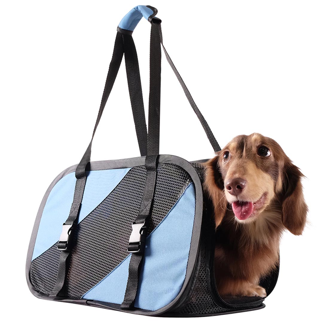 Potovalna torba za pse je primerna za nošenje preko ramena