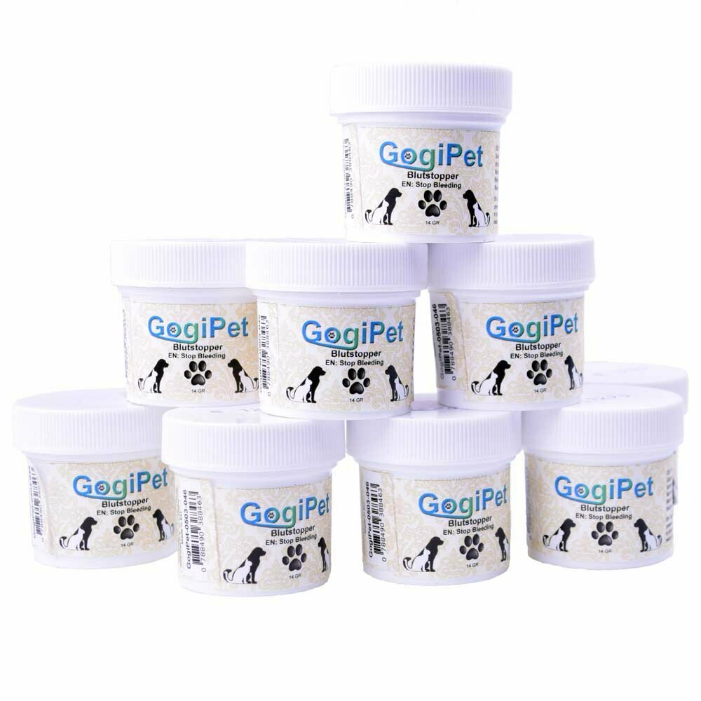 GogiPet Blutstopper - puder za zaustavitev krvavitve za krajšanje krempljev
