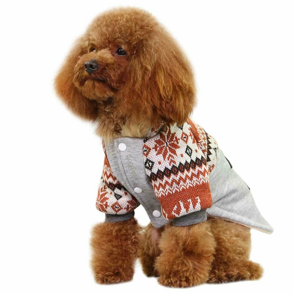 GogiPet norveška jakna za psa - rjava barva