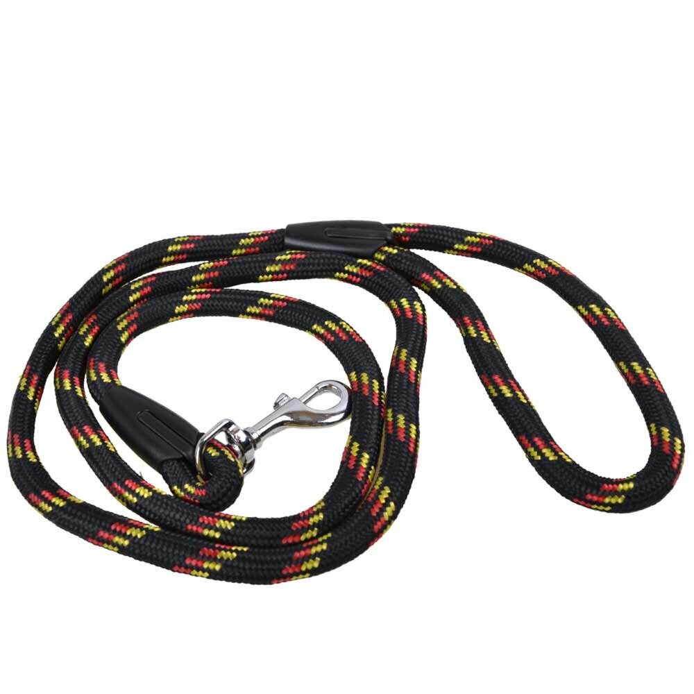 GogiPet pleten povodec za pse - črna barva