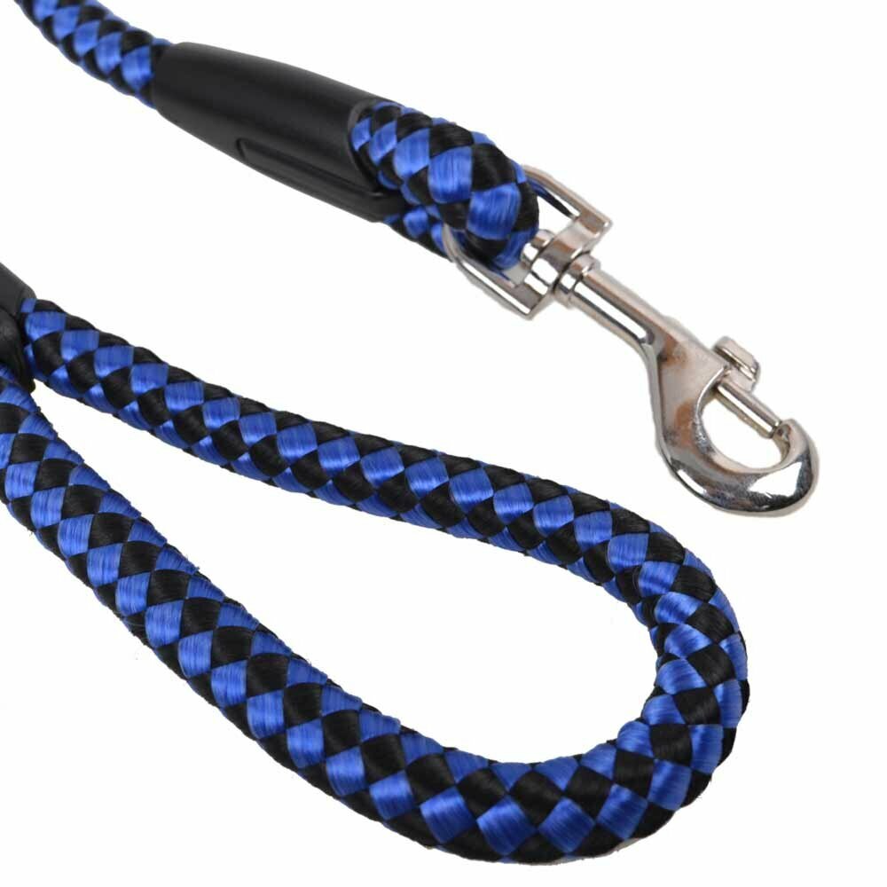 GogiPet pleten povodec za pse črno modre barve - kovinska zaponka