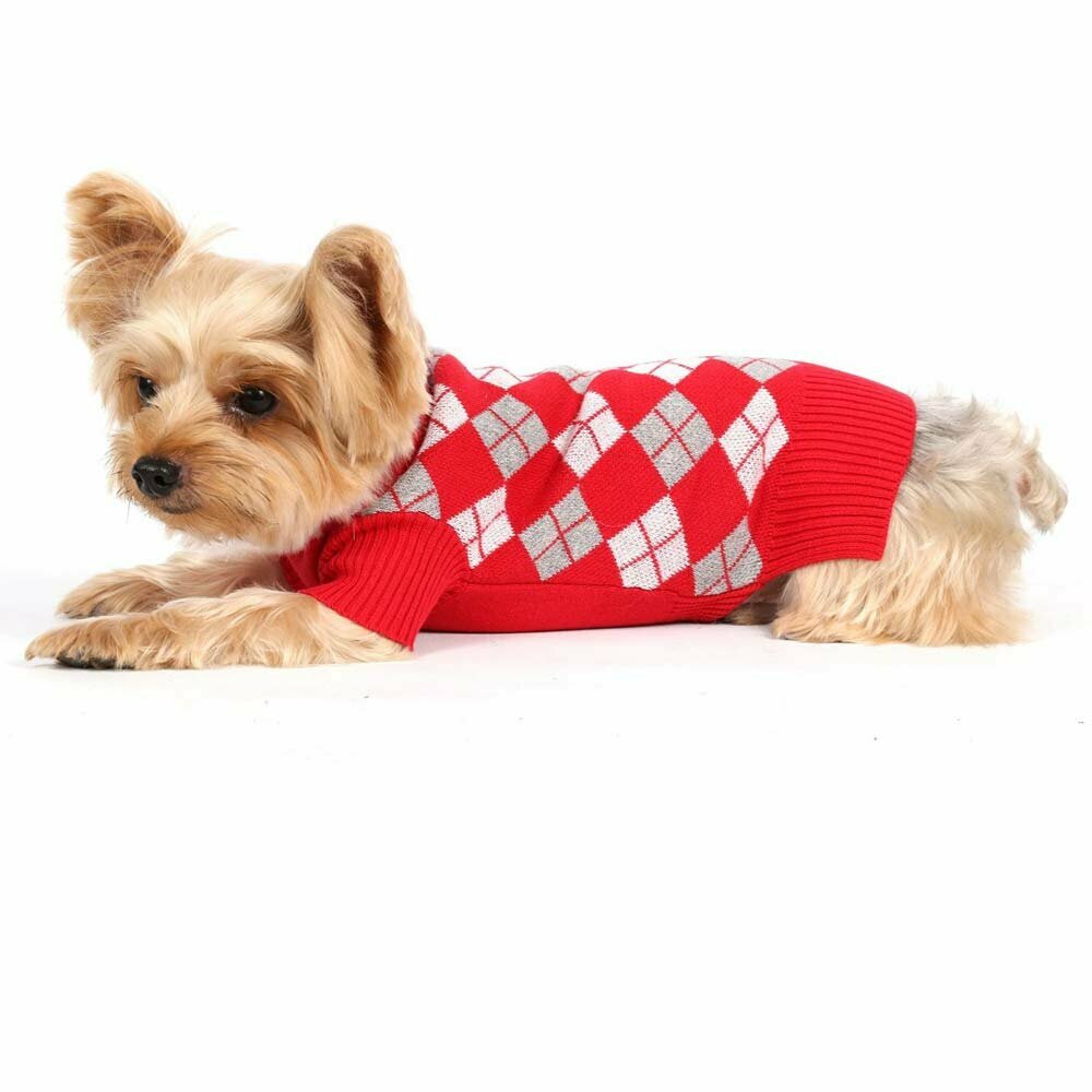 Karo pulover za pse DoggyDolly