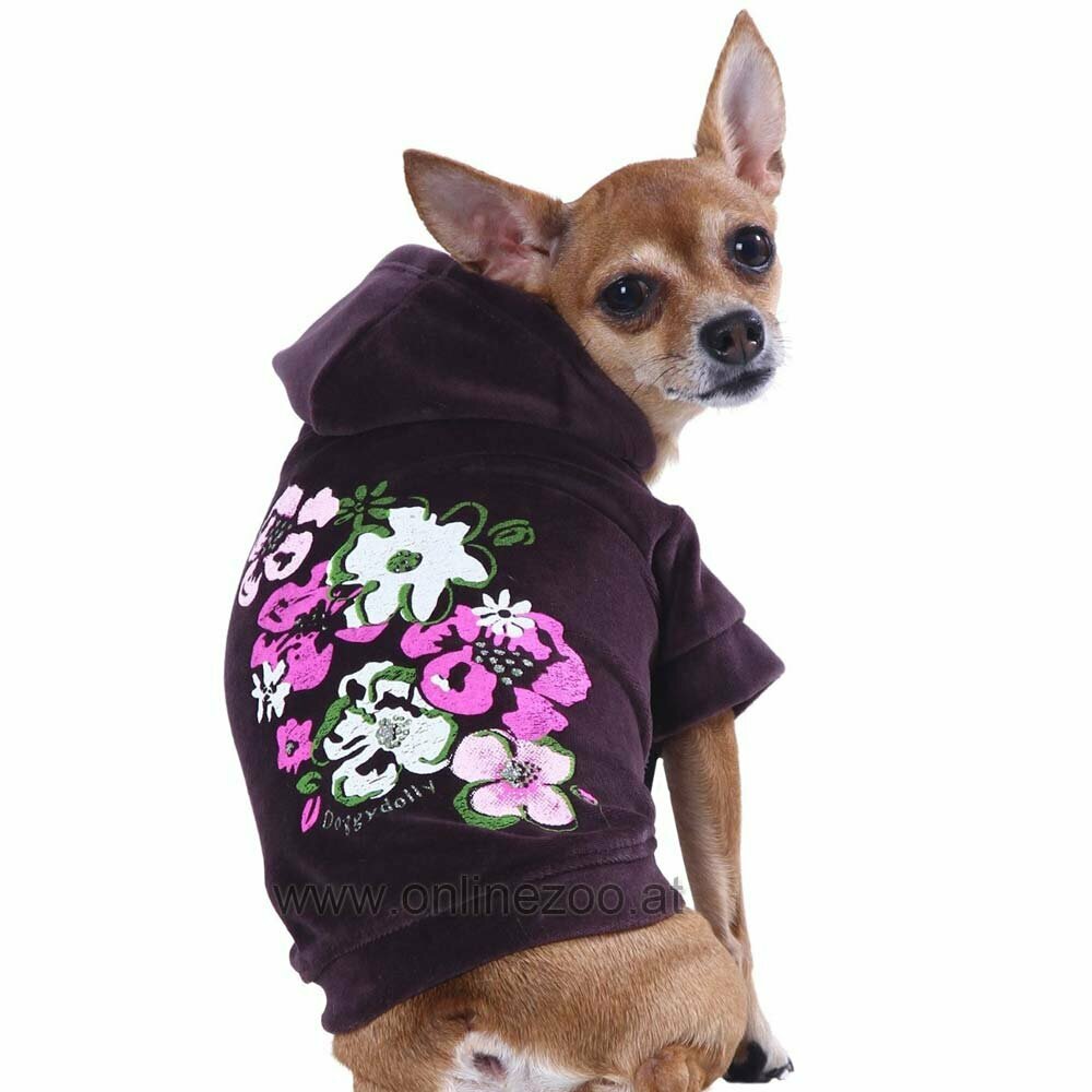 Flowerpower vijola puloverji za pse - DoggyDolly