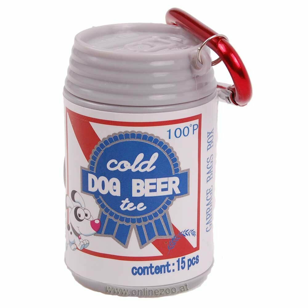 Moderna obešanka za vrečke za pobiranje iztrebkov "Dog Beer"