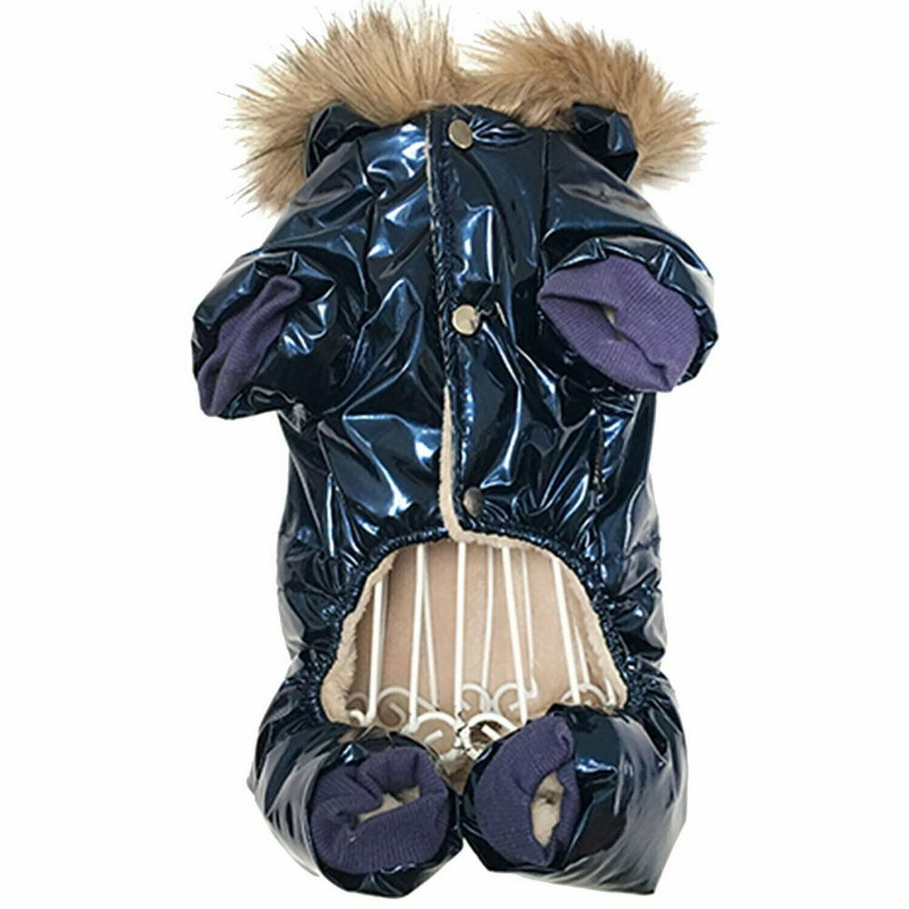Moderno, zimsko oblačilo za psa "Lorenzo" - modra barva