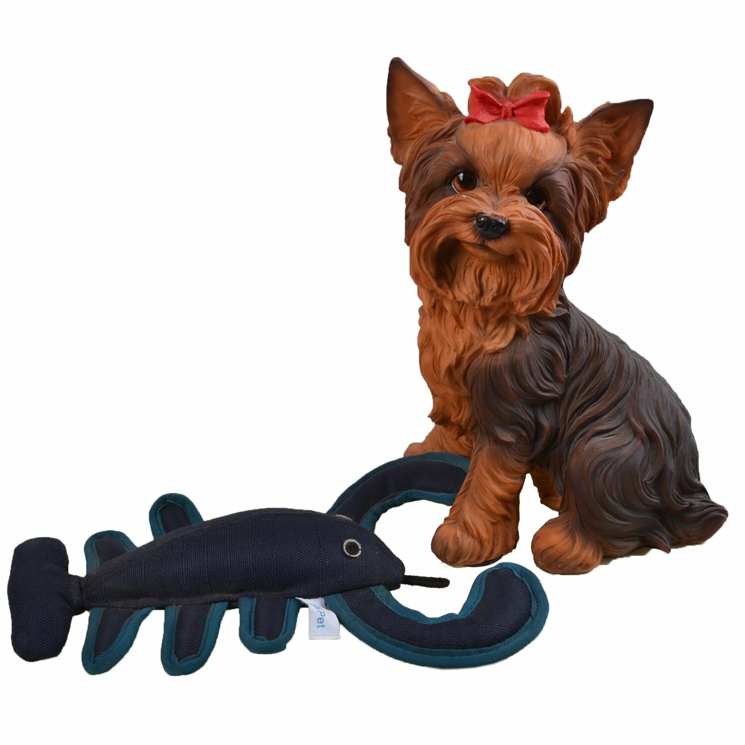 GogiPet® igrača za pse iz naravnih materialov "Modri rak" je namenjena psom majhne rasti