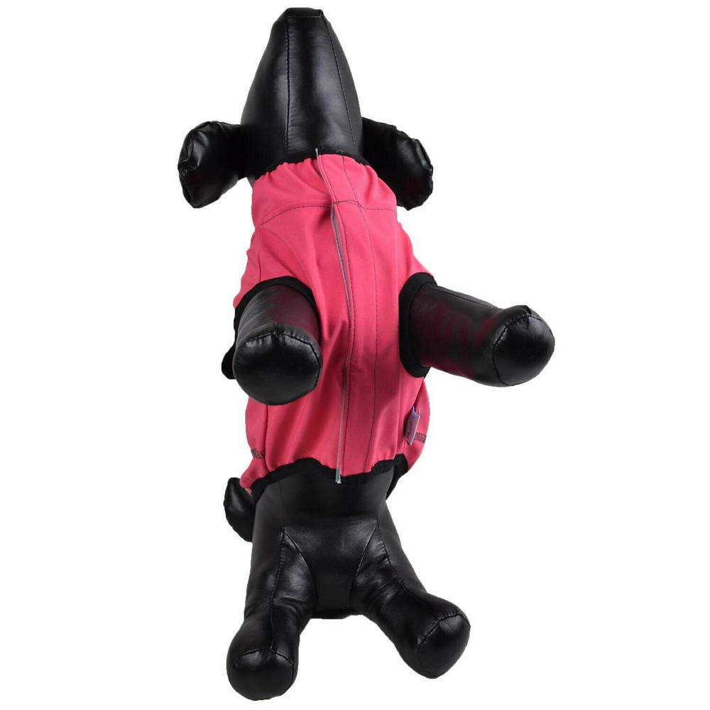 Nepremočljiv pink dežni plašček za pse