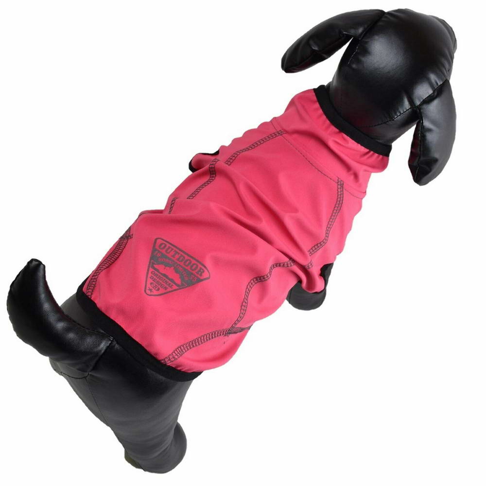 Pink dežni plašček za pse - "Outdoor Wear"