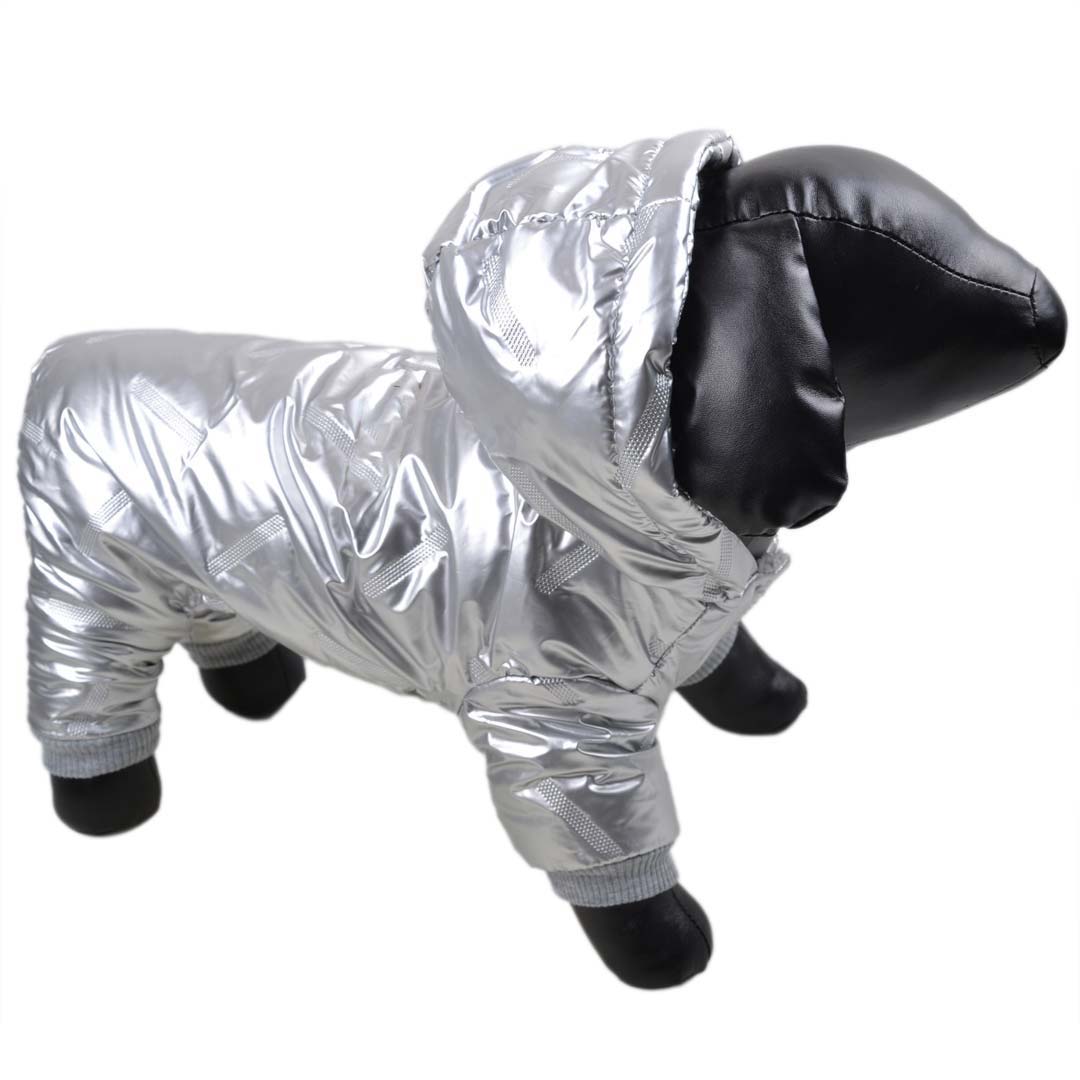 Zimski plašč za pse "Moonwalk" - srebrna barva