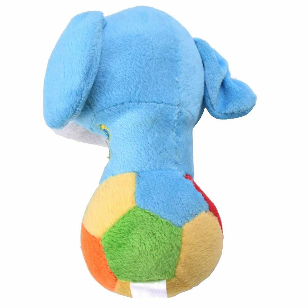 GogiPet poceni igrača za psa - model Modri kuža, mehka tekstilna igrača iz pliša
