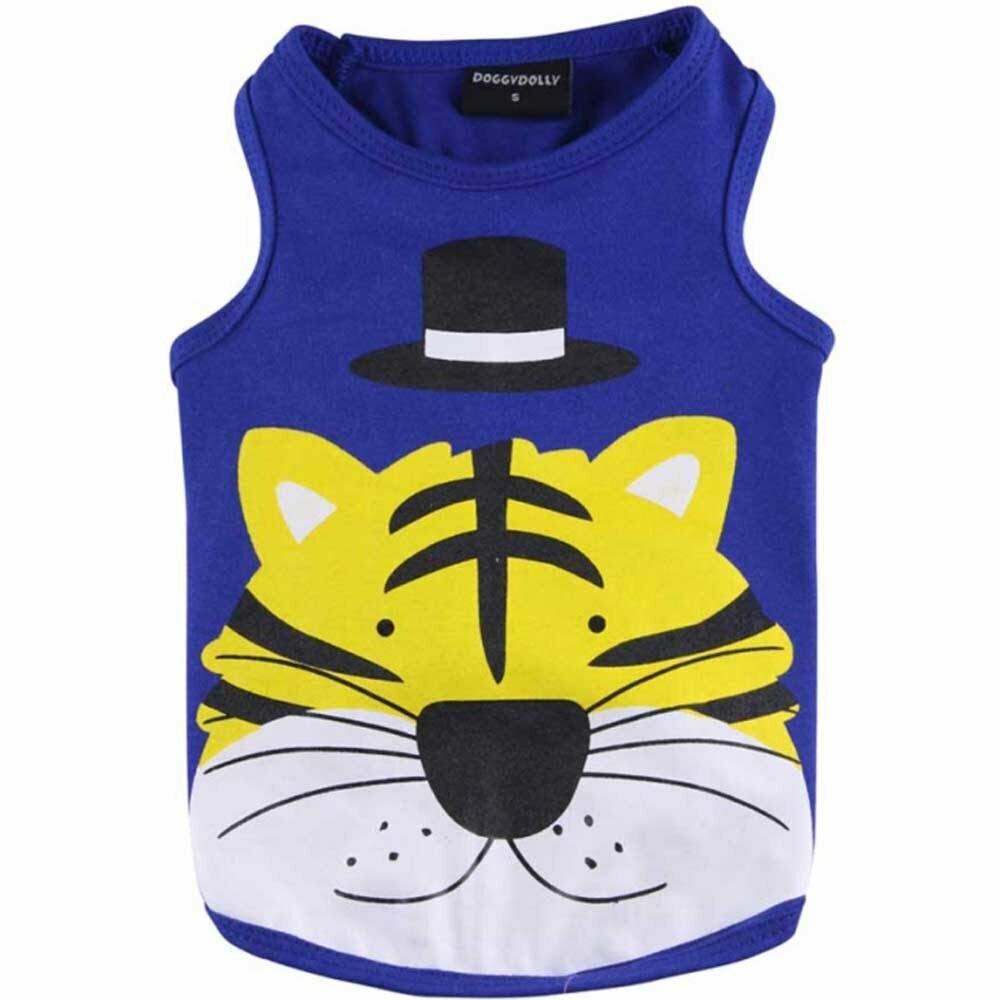 Tiger majica brez rokavov - modra barva