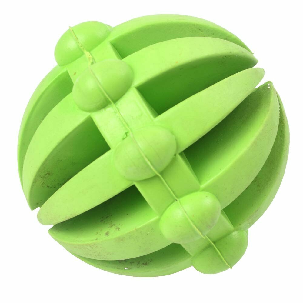Igrača za čiščenje zob - zelena žoga za priboljške