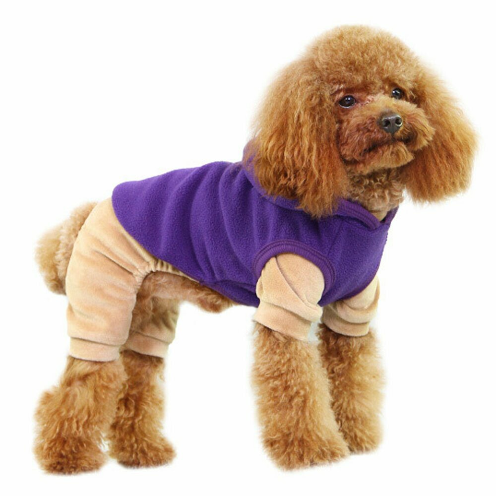 Termo velur pulover za psa, ki je primerne za oblačenje čez kombinezone ali pod dežne plašče