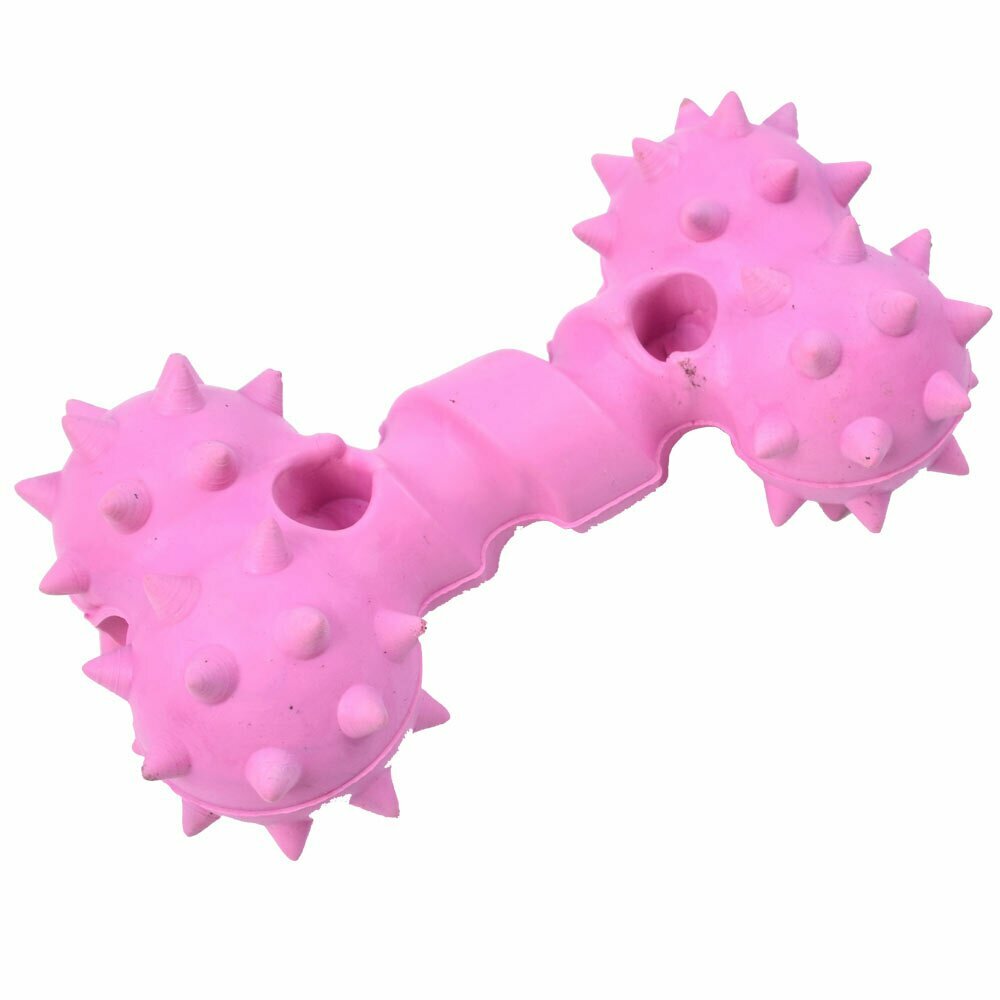 GogiPet igrača za čiščenje zob - pink kost, 12 cm