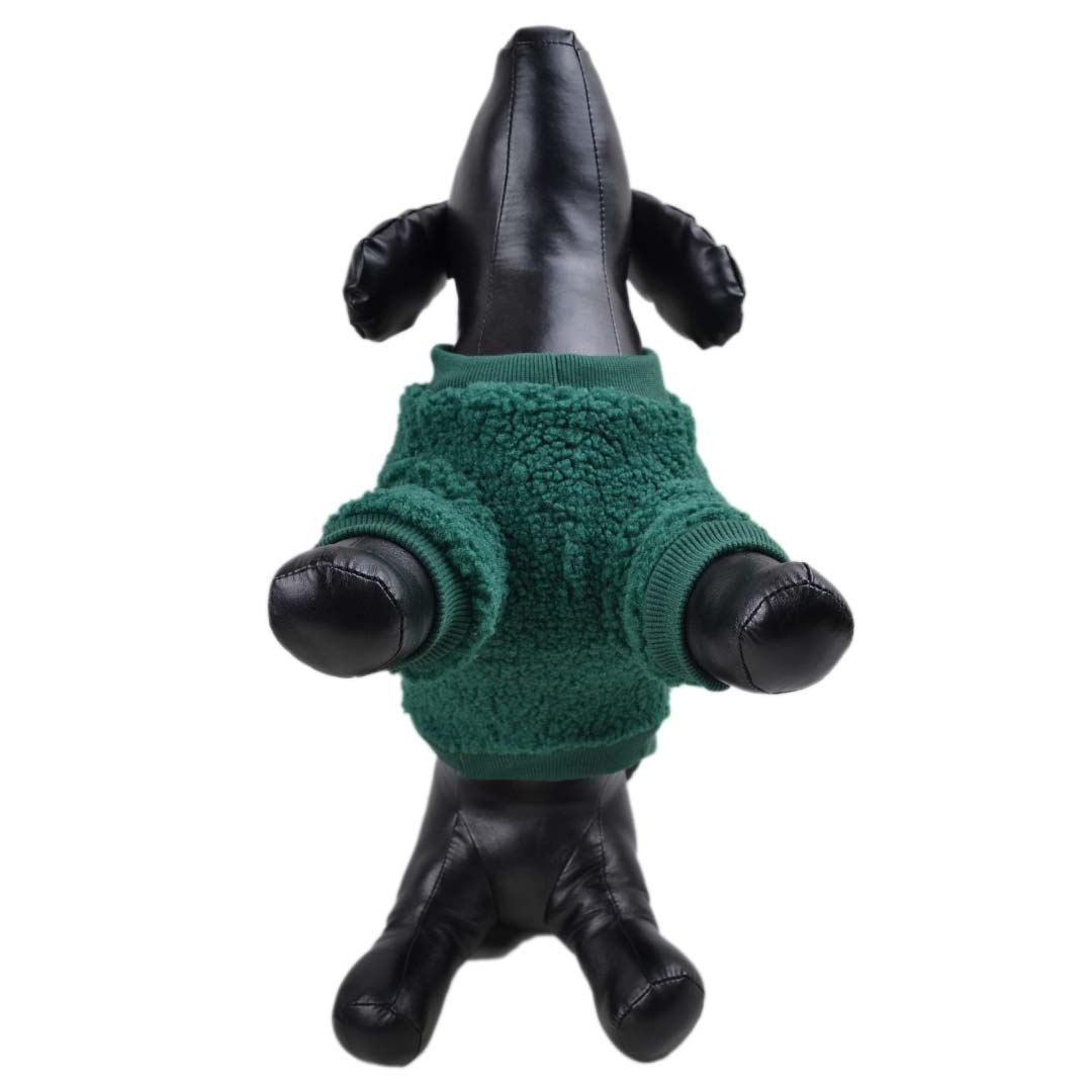Božično novoletni pulover za pse "Jelka" - zelena barva, hitro oblačenje