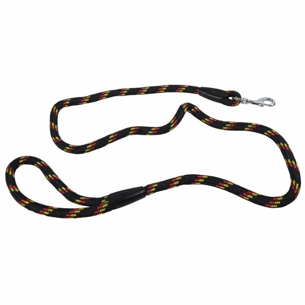 GogiPet pleten povodec za pse - črna barva, 120 cm x 1,2 cm