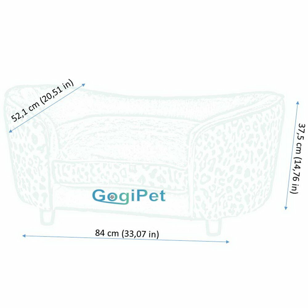 Mere zofe Leopard - GogiPet ® ležišče za pse