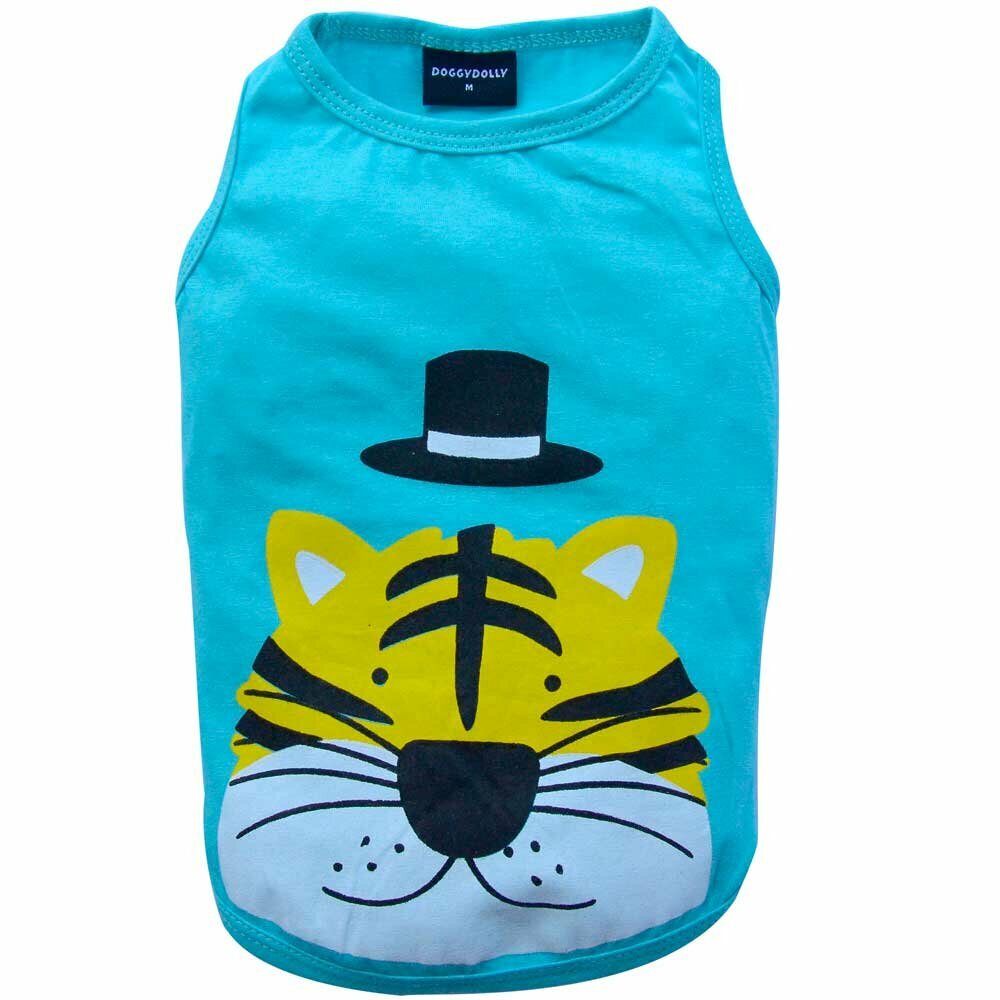 Majica brez rokavov "Tiger" - svetlo modra barva