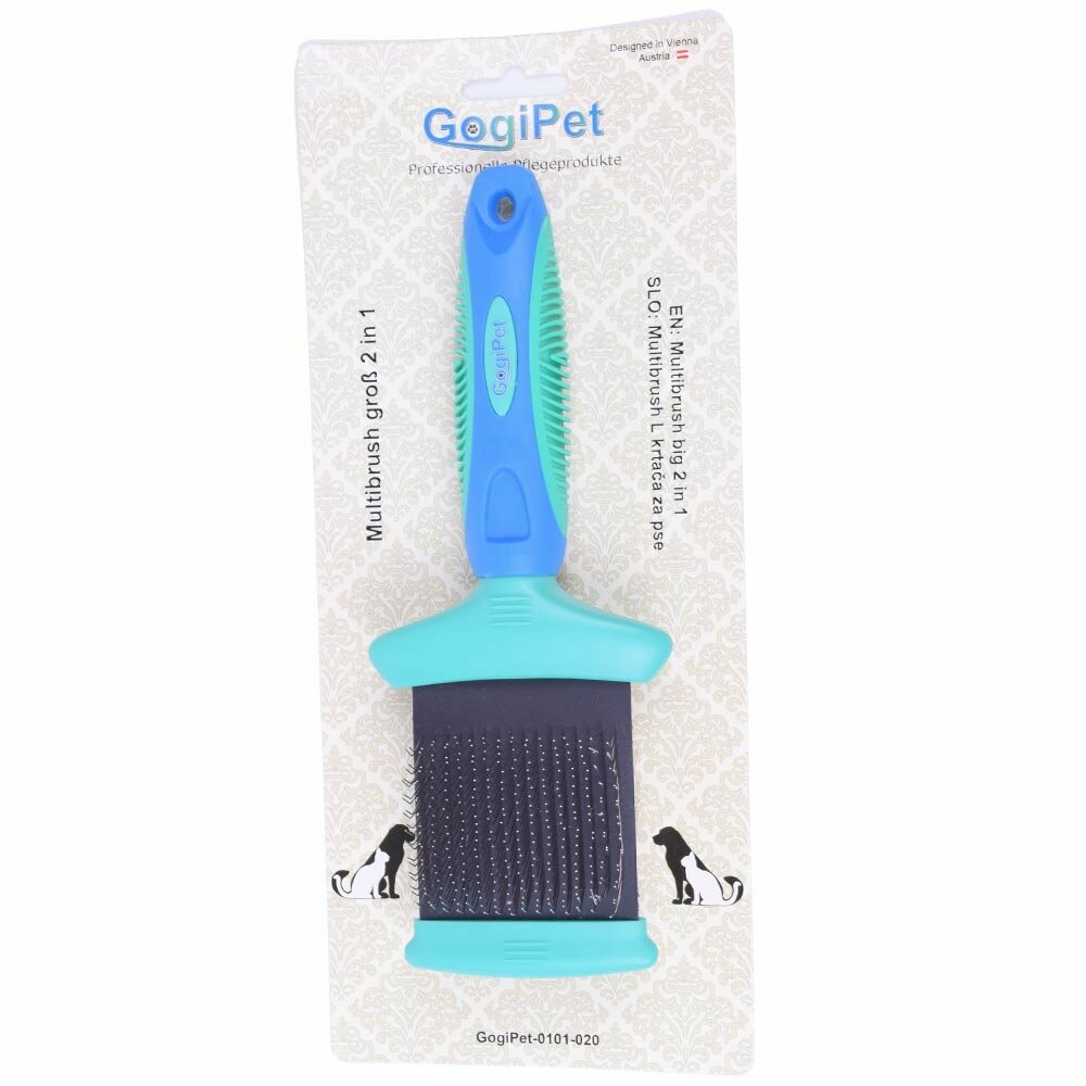 GogiPet Multibrush krtača za pse velike in srednje velike rasti - zaščitno pakiranje