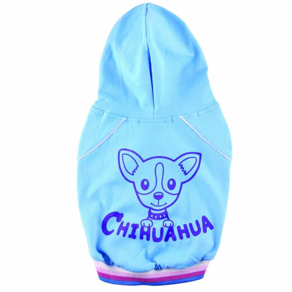 "Chihuahua" majica za pse majhne rasti - modra barva