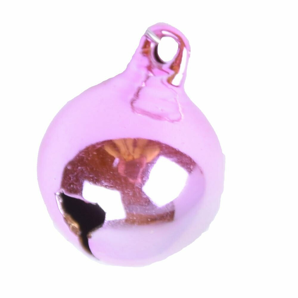 Okrogli zvonček za mačke - rožnata barva, 14 mm