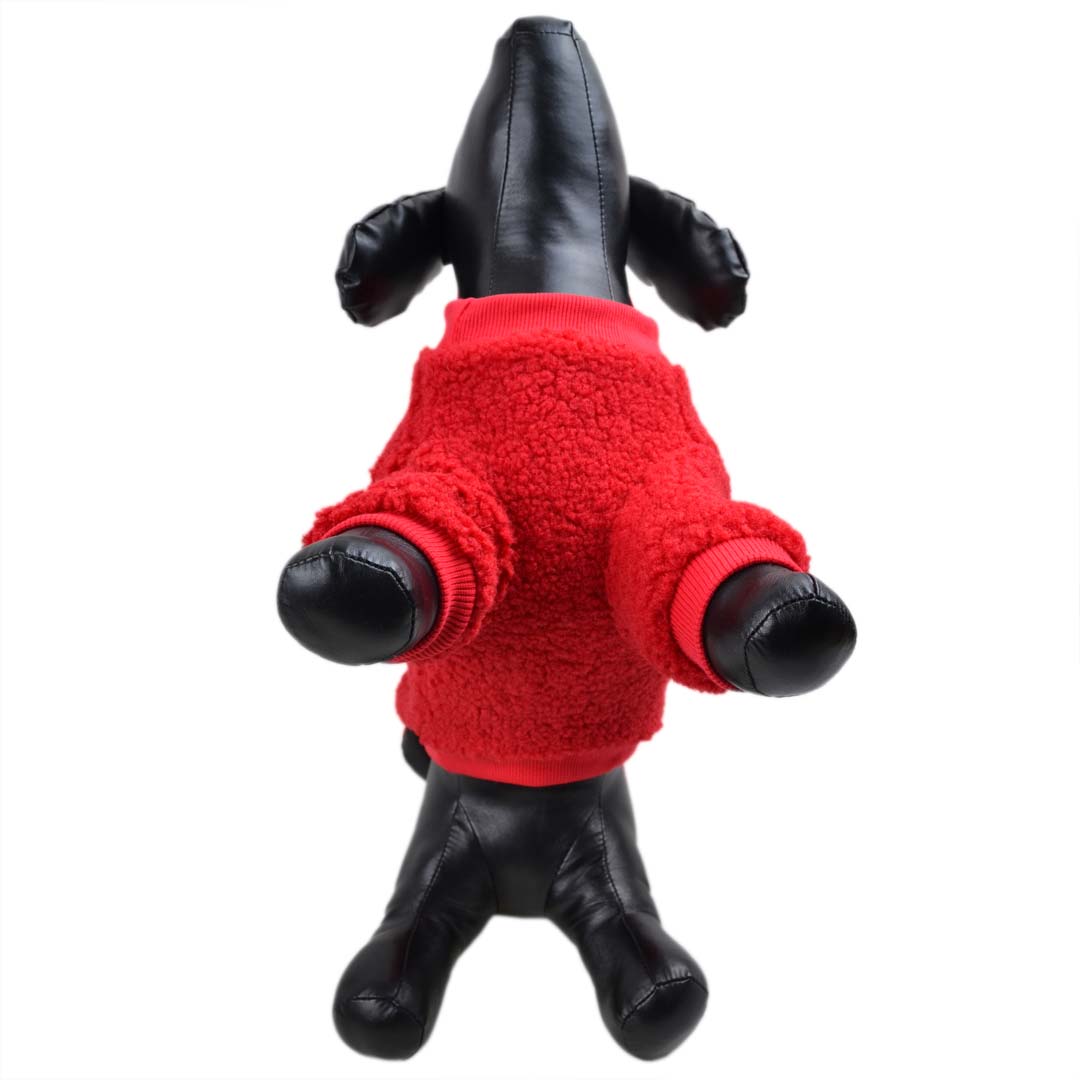 Božično novoletni pulover za pse - rdeča barva