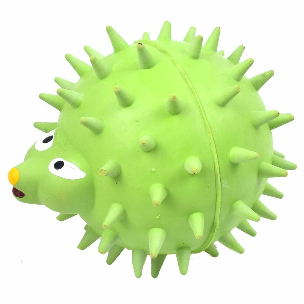 Zeleni ježek z zvončkom - igrača za majhne pse, 7,5 cm Ø