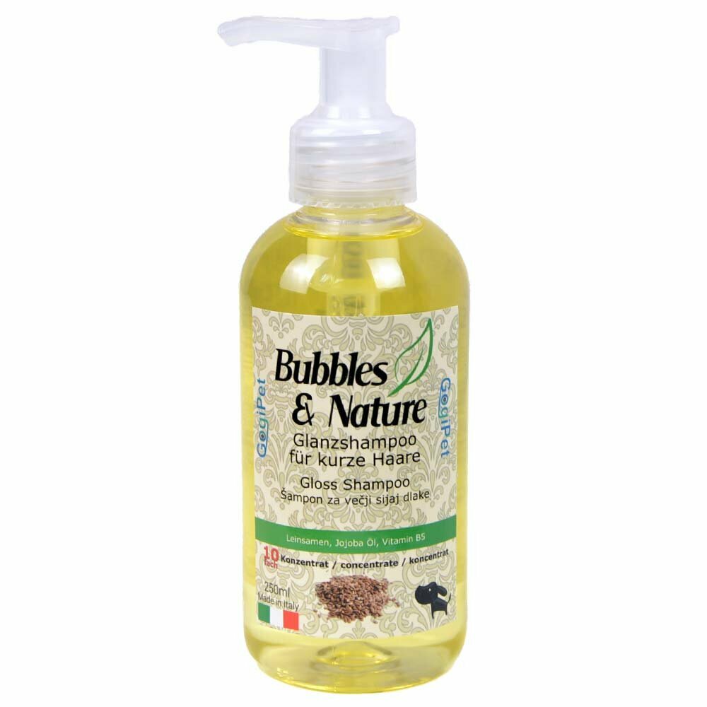 GogiPet naravni šampon za sijočo dlako in kratkodlake pse